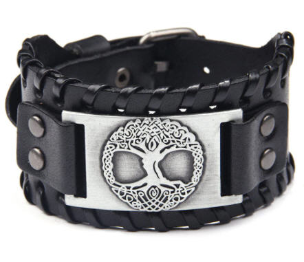 Brazalete Vikingo Árbol de la Vida Yggdrasil - Imagen 2